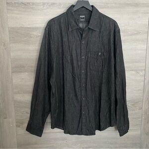 Todd Snyder Japanese Chambray Work Shirt Black